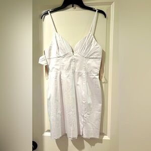 NWT fame and partners white dress
